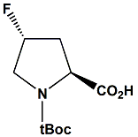 Chemical diagram for N-tert-Butoxycarbonyl-(2S